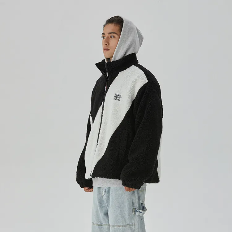 Vision Street Wear Big V Series Jacket Unisex Black-4