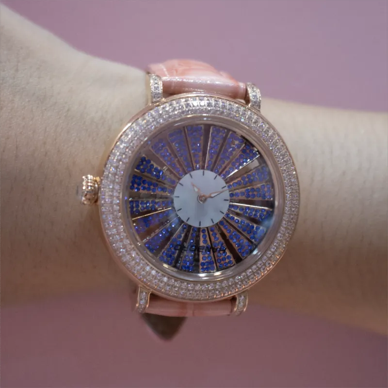 HANBORO Automatic Mechanical Movement Watch Women's Watch Pink Watch Dial HBR8892-MF-4
