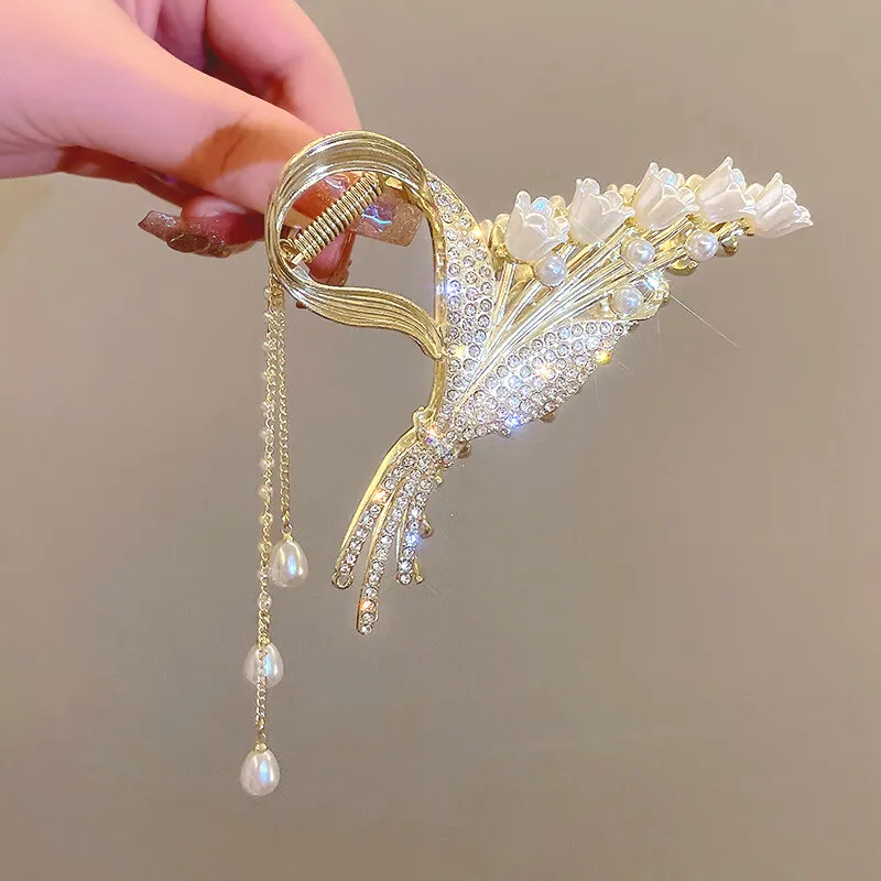 SENDME Alloy Hair Clips Women's-3