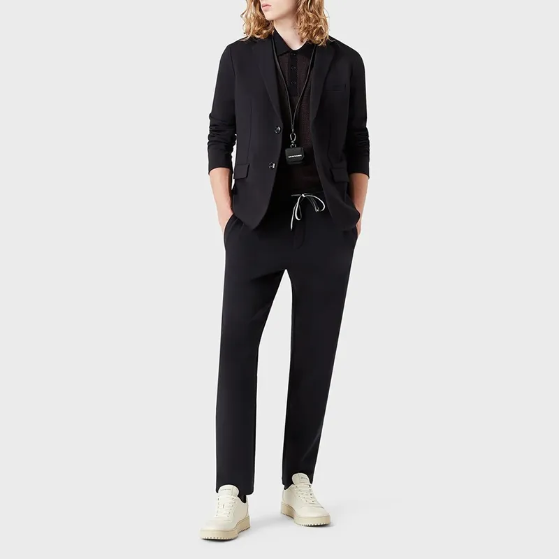 EMPORIO ARMANI Drawstring Jogging Pants-2