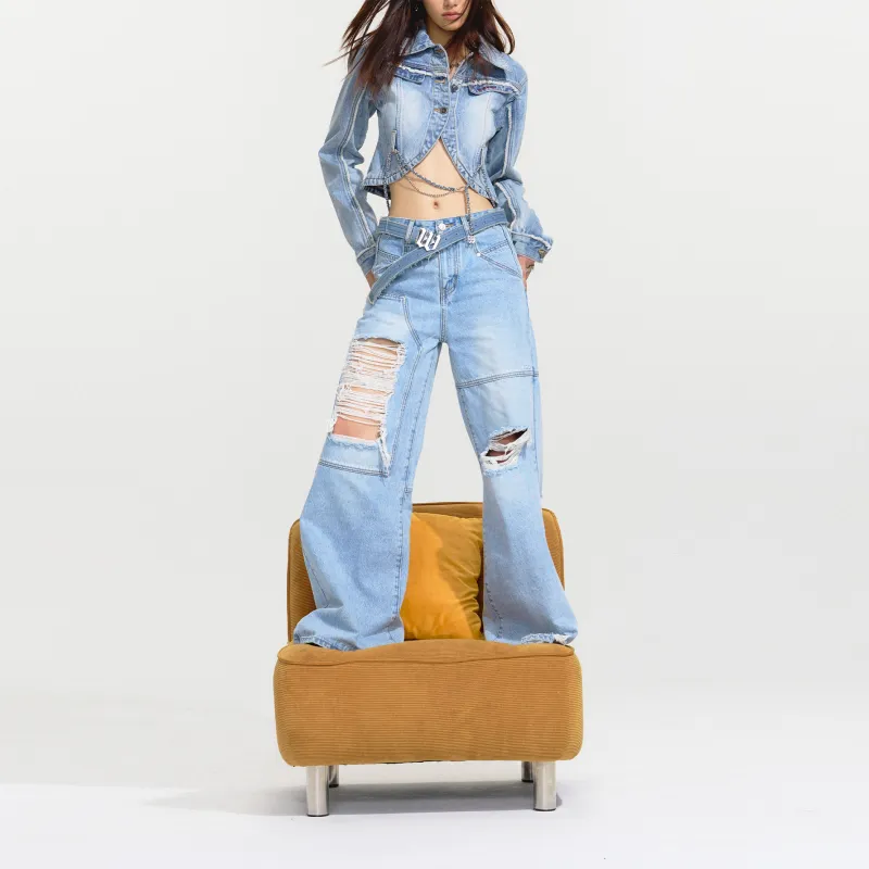 NOTAWEAR Jeans Women's Bordeaux Blue-2