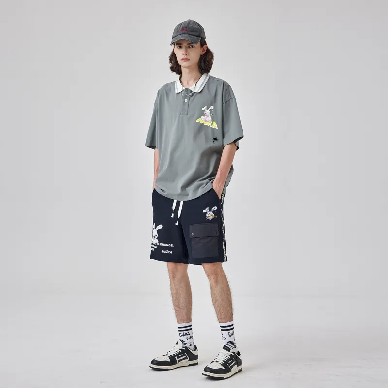 Guuka Casual Shorts Men Black-3