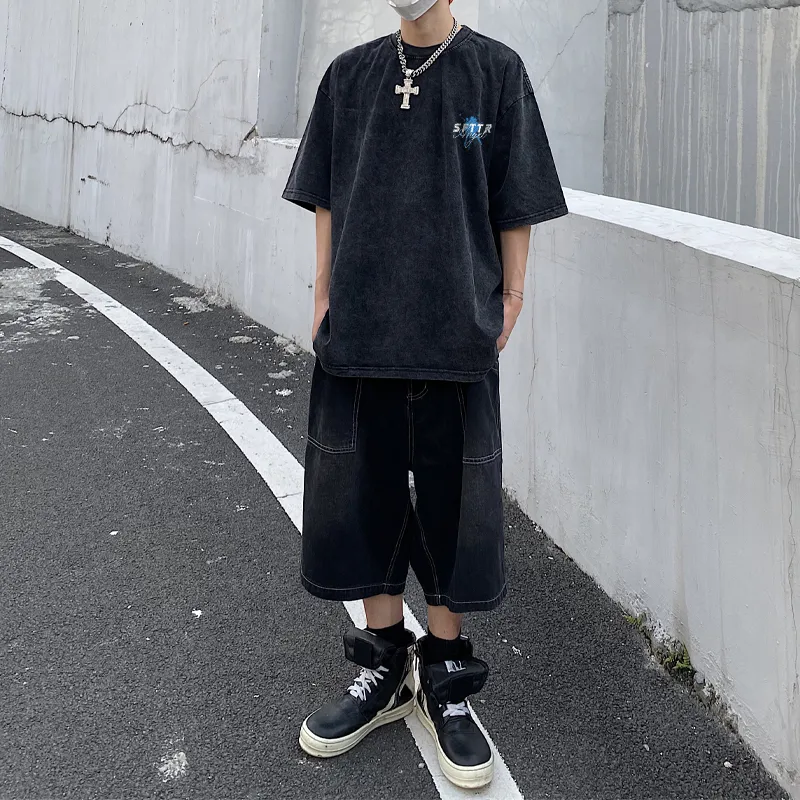 SFTTR Elbow Length Sleeved T Shirt Unisex Black-4