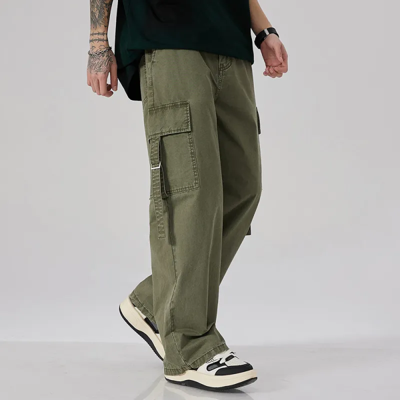 JASONWOOD Cargo Pants Unisex Army Green-8