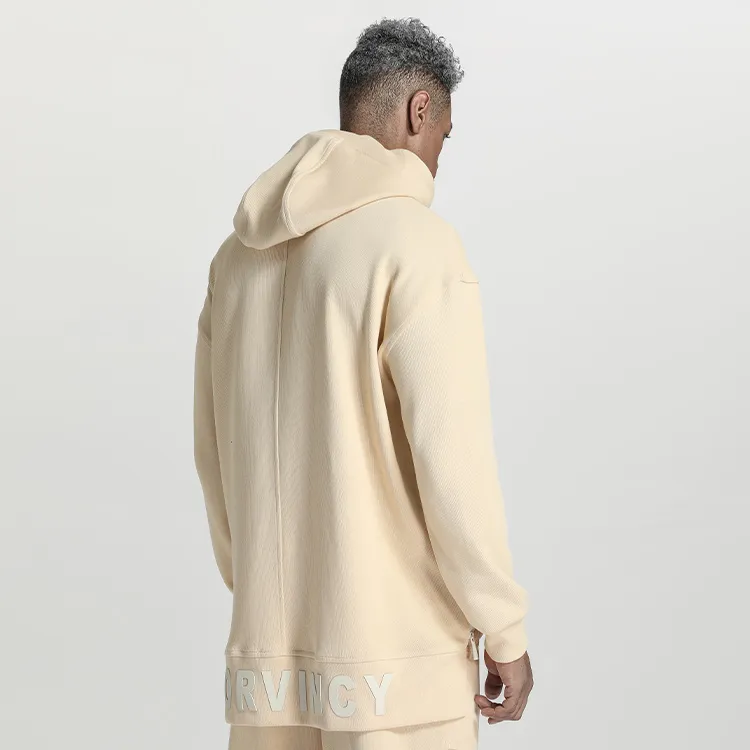 NORVINCY Deconstructed Style Split Hem Tail Casual Sweatshirt Unisex-5