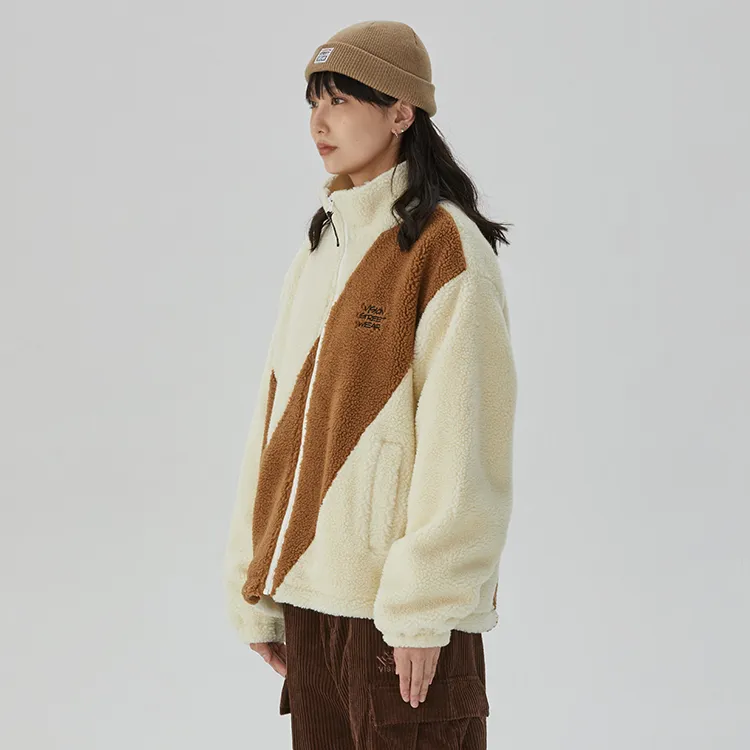 Vision Street Wear Big V Series Jacket Unisex Khaki-2