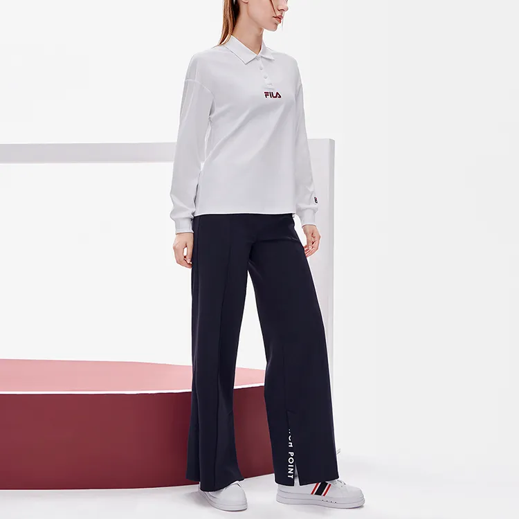 FILA Athletics Knitted Sweatpants Women's Royal Blue-3