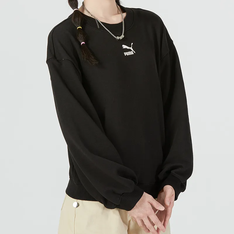PUMA Sweatshirt Fall Women's Black-4