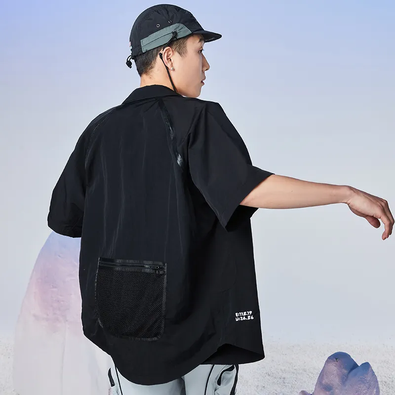 PEAK Shirts Men Black-5