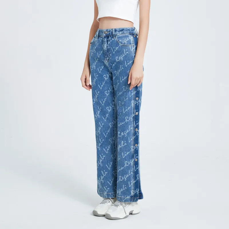 LIUREGALI Jeans Women's Sky Blue-2