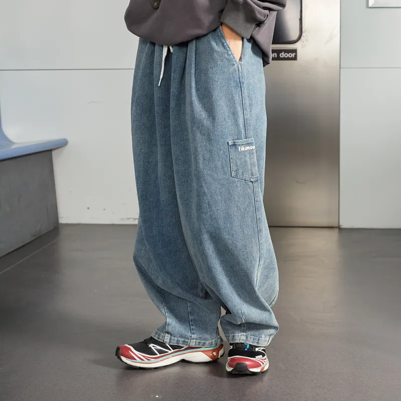 TIKIMOMOKA Straight Jeans Unisex-3