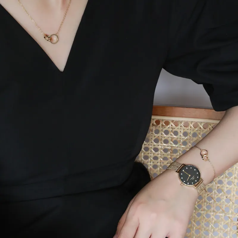 Daniel Wellington Lumine Accessory Collection Alloy Necklaces Women's-1