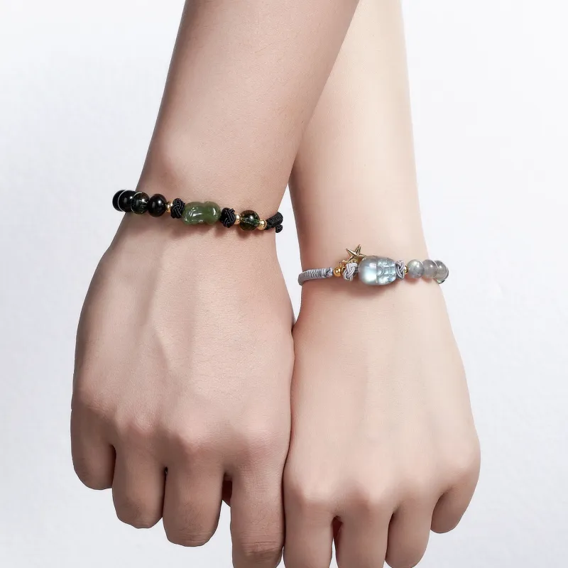CLARKIA FLOWER Moonstone Bracelets Unisex-2
