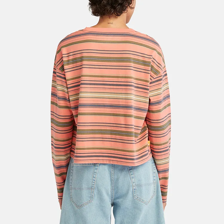 Timberland Crop Tops Women's Shell Pink-3