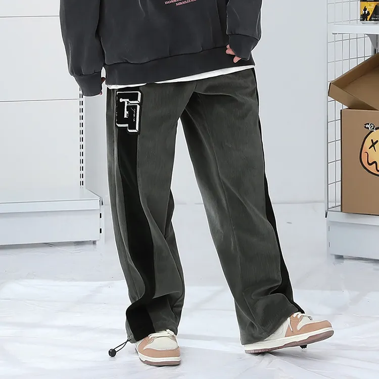 GENANX FW22 Casual Pants Unisex Gray-4