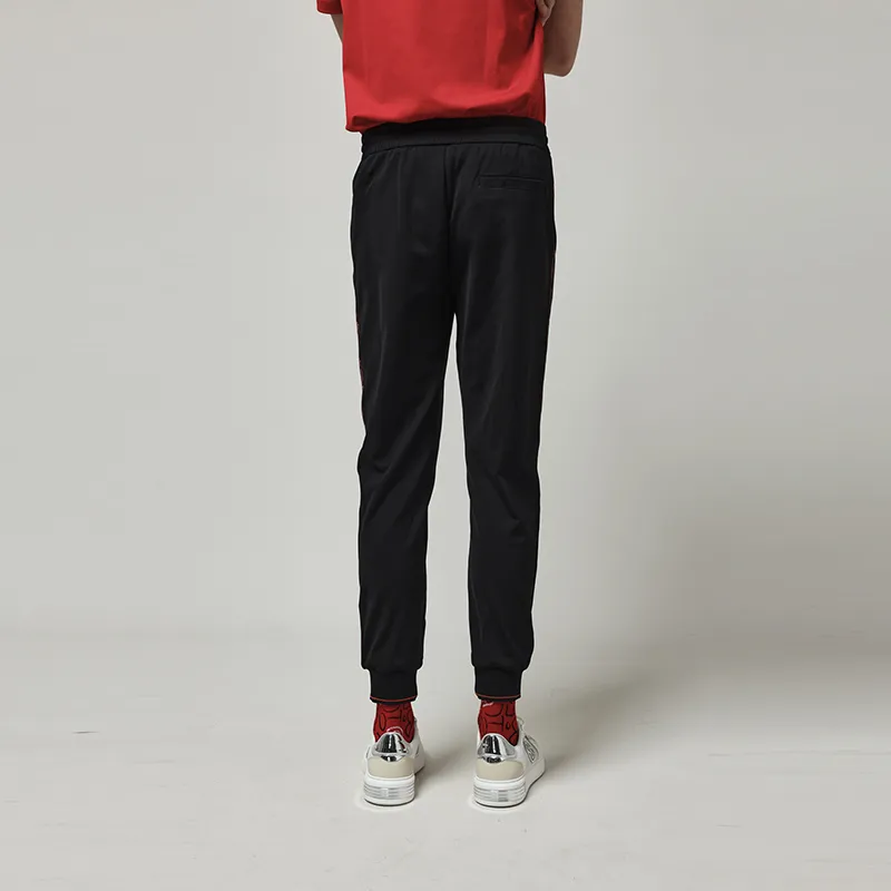 RARE Knitted Sweatpants Men Black-4