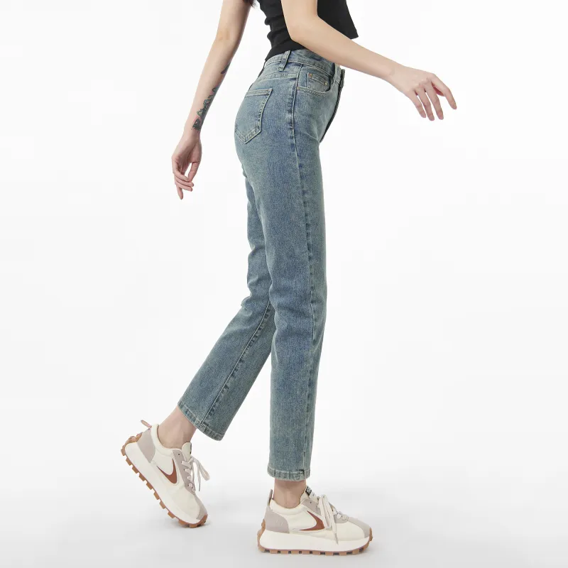 QYPRF Jeans Women's Blue-3
