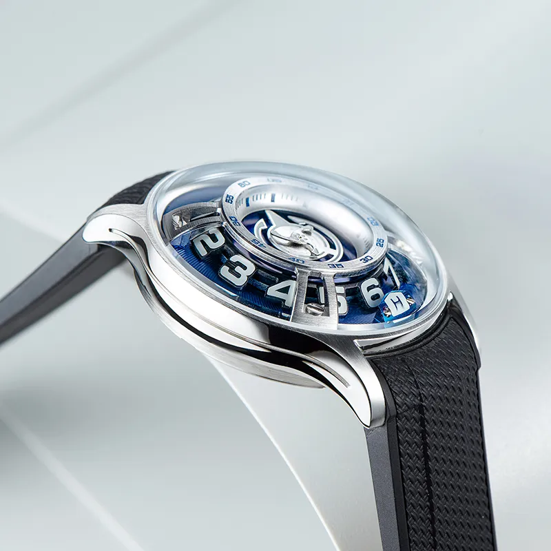 REEF TIGER OBLVLO Collaboration Mechanical Movement Watch Unisex White Dial OBL BLM-2