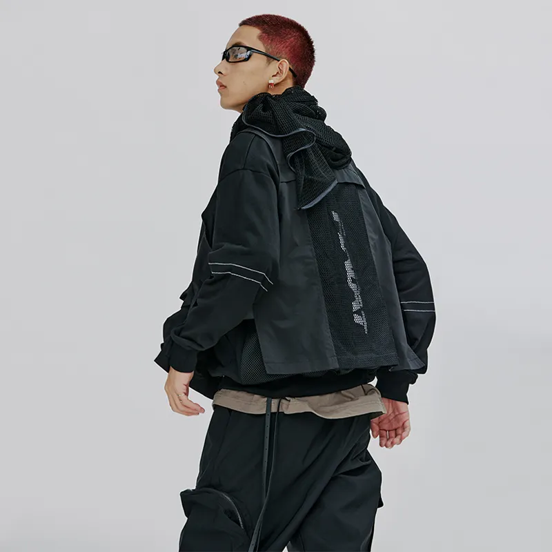 FLOAT Loose Fit Vest Unisex Black-6
