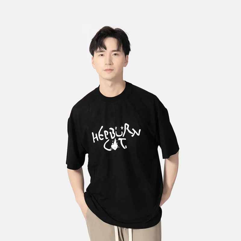 Hepburn Cat T-Shirts Unisex-3