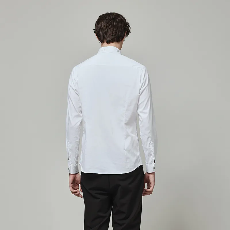 RARE Long Sleeved Shirt Men's White-5