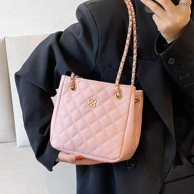 JANE KLAIN PU Handbag Shoulder Bag Small Size Women's White/Pink/Black-2