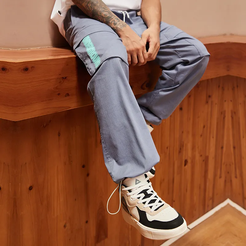 PEAK Sweatpants Men's Gray Blue-4