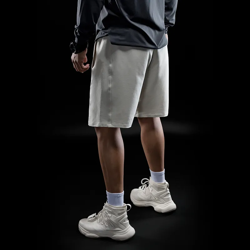 Monster Guardians Sports Shorts Men Beige Ecru-4