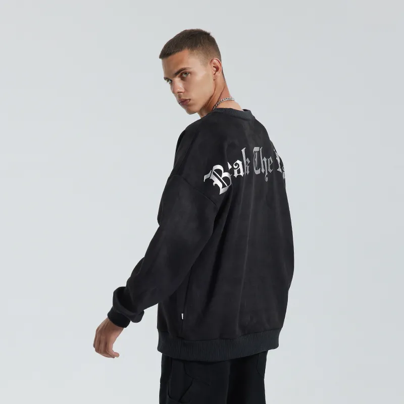 BTW Crew Neck Loose Fit Sweatshirt Unisex-3
