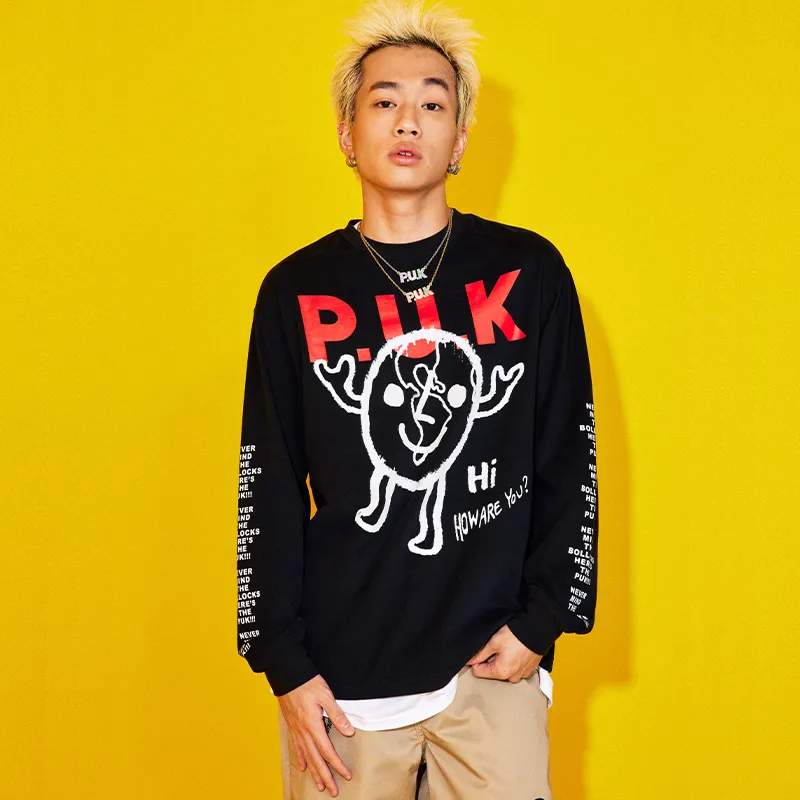 PUK Long Sleeved T Shirt Unisex-2