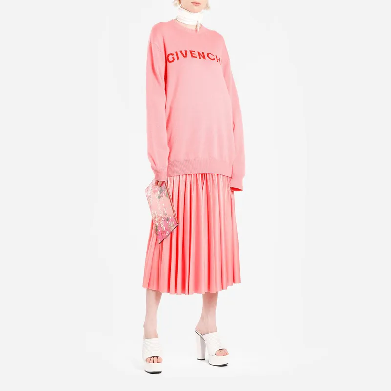 Givenchy Coated Canvas Clutch Women's Pink-5