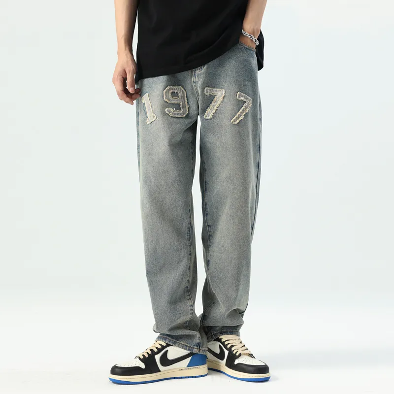 Jaslcs Straight Jeans Unisex Nostalgic Blue-2
