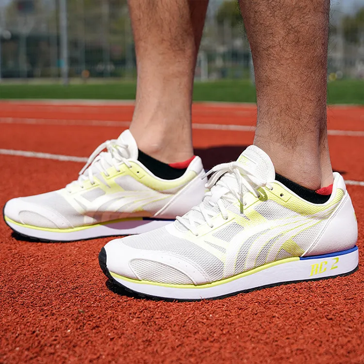 DO WIN Cushioned Slip Resistant Abrasion Resistant Breathable Low Top Marathon Running Shoes Unisex White-7