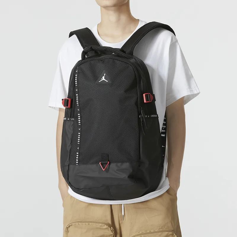 Jordan Polyester Backpack Regular Unisex Black-4