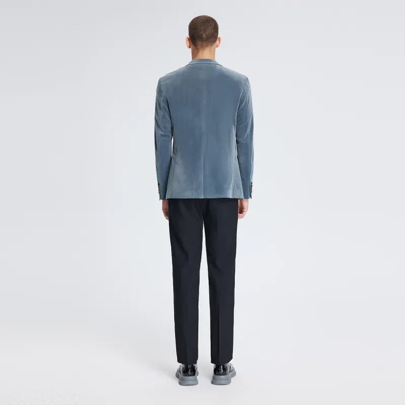 MANGANO Business Suits Men Gray Blue-3