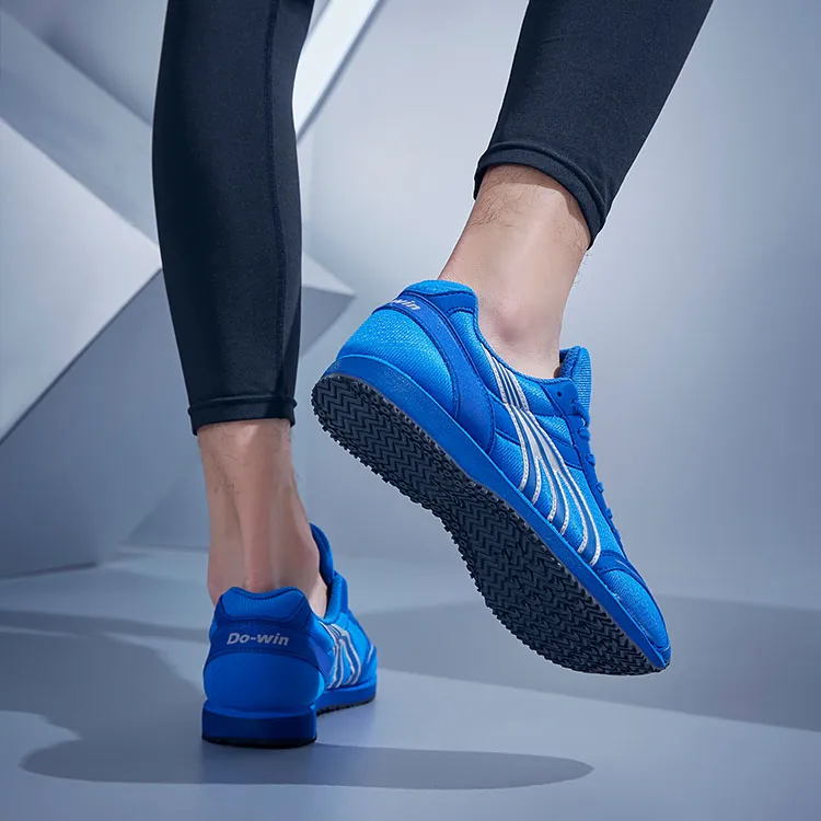 DO WIN Cushioned Slip Resistant Abrasion Resistant Breathable Low Top Running Shoes Unisex Royal Blue-8