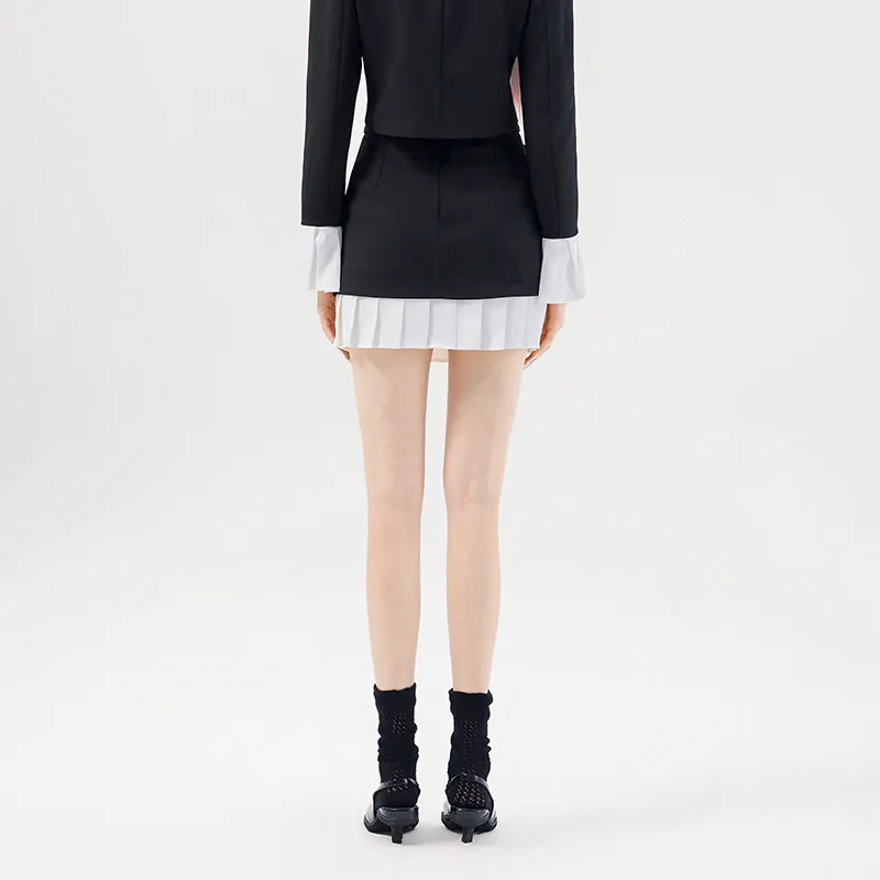 AZEPAM Casual Short Skirts Women's Black-5