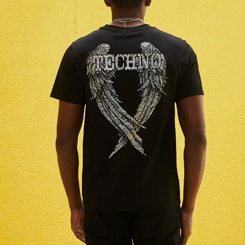 TCH T Shirts Unisex Black With Silver Logo-3
