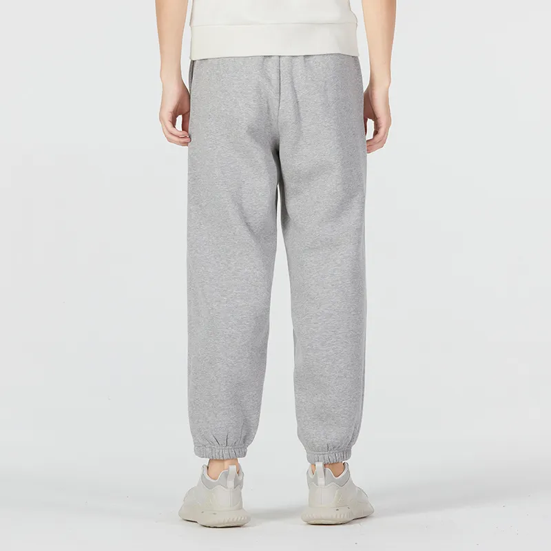 Adidas Knitted Sweatpants Men's Gray-4