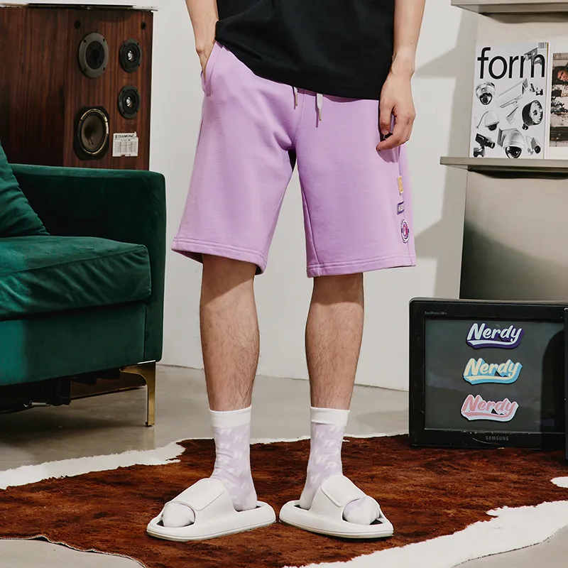 Nerdy Sports Shorts Unisex Purple-4