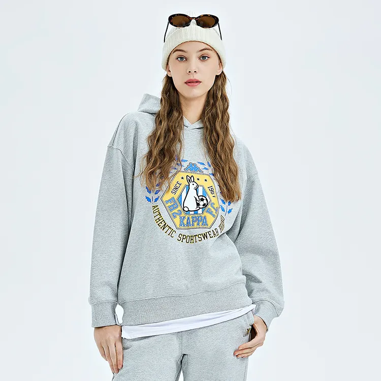 Fr2 X Kappa Sweatshirts Unisex Light Heather Gray-KA36-3