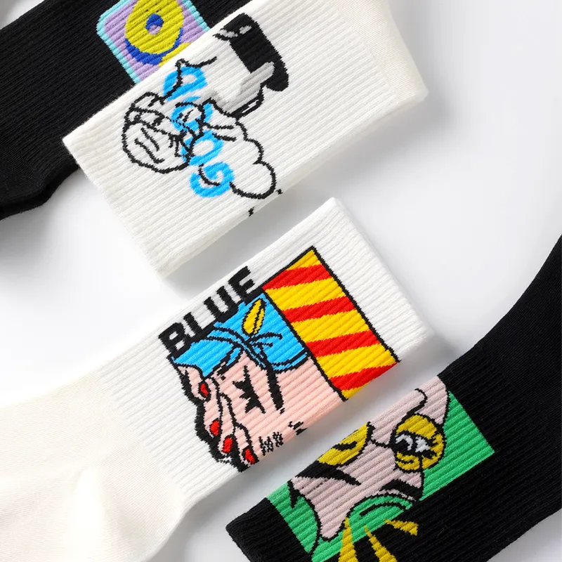 JKN Crew Socks Knee High Socks Unisex-3