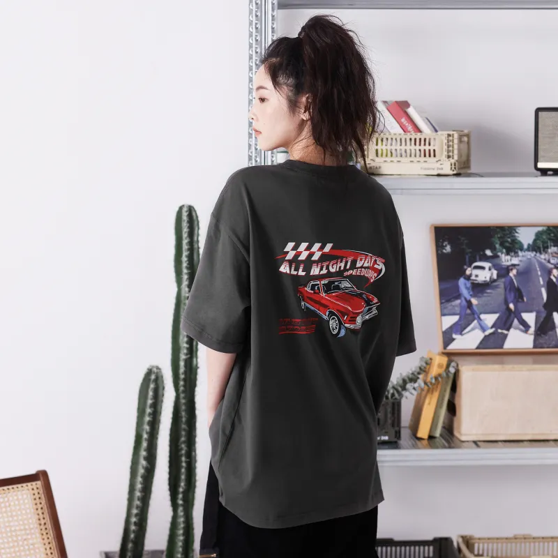 ALL NIGHT DAYS Heavyweight T Shirt Unisex-2