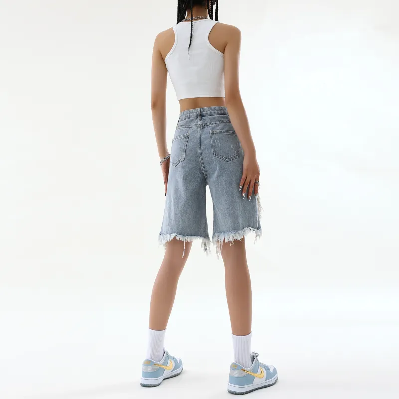 LBPC Denim Shorts Women's Blue-7