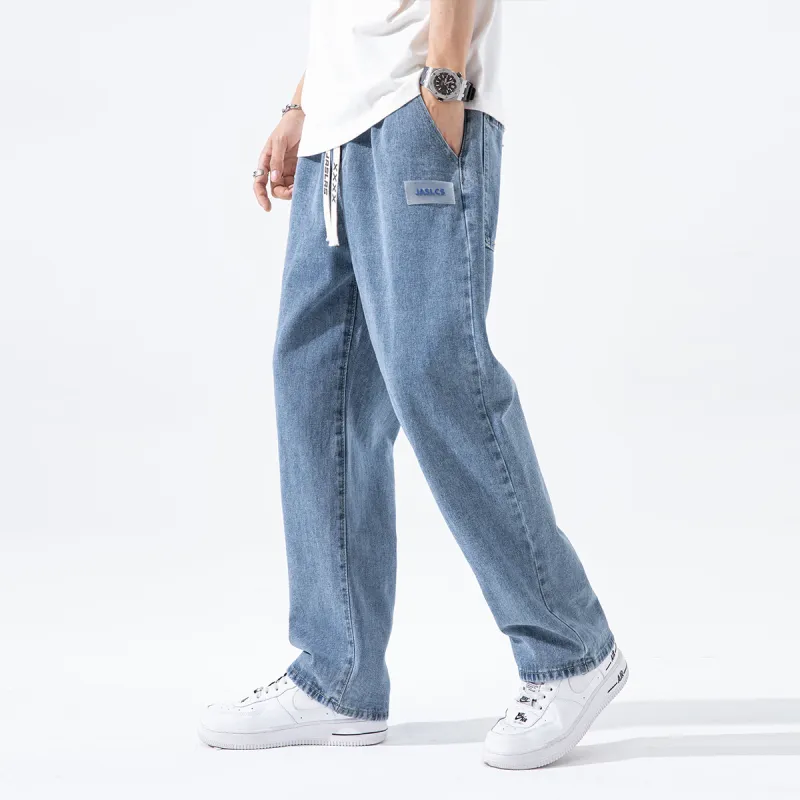 Jaslcs Straight Jeans Unisex Vintage Blue-3