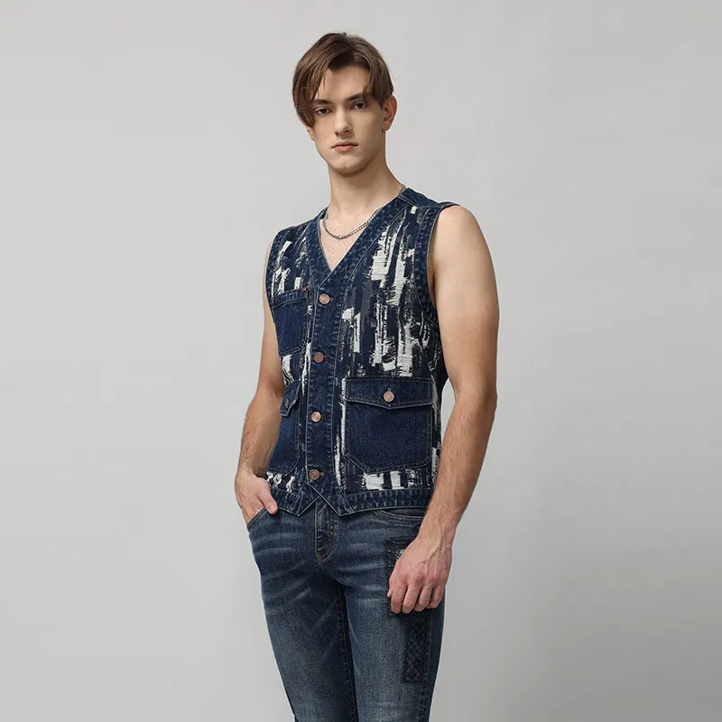 RARE Vests Men Blue-4
