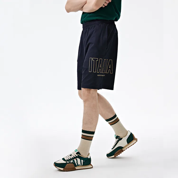 Kappa 1916 Series Casual Shorts Men Midnight Blue Black-906-4