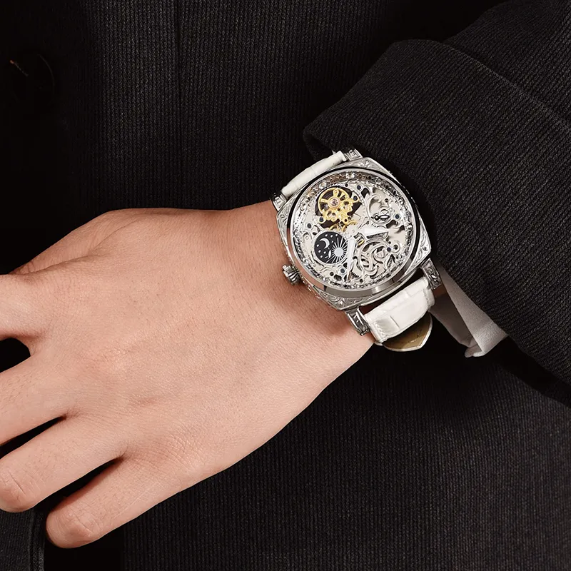 VRQ Future Series Automatic Mechanical Movement Watch Men's Watches Cut-Out Dial VRQ-F2-02-4