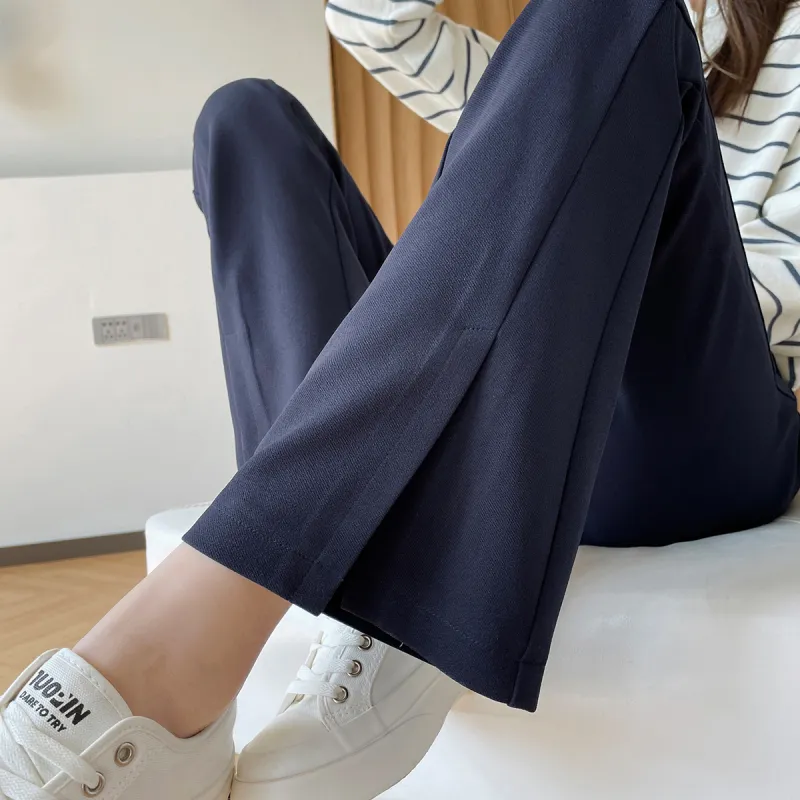 MITUAN Casual Pants Women's Navy Blue-5