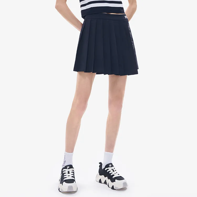 FILA FUSION Casual Short Skirts Women's Pitch Black-3